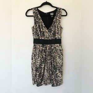 H&M Black & Cream Print Dress